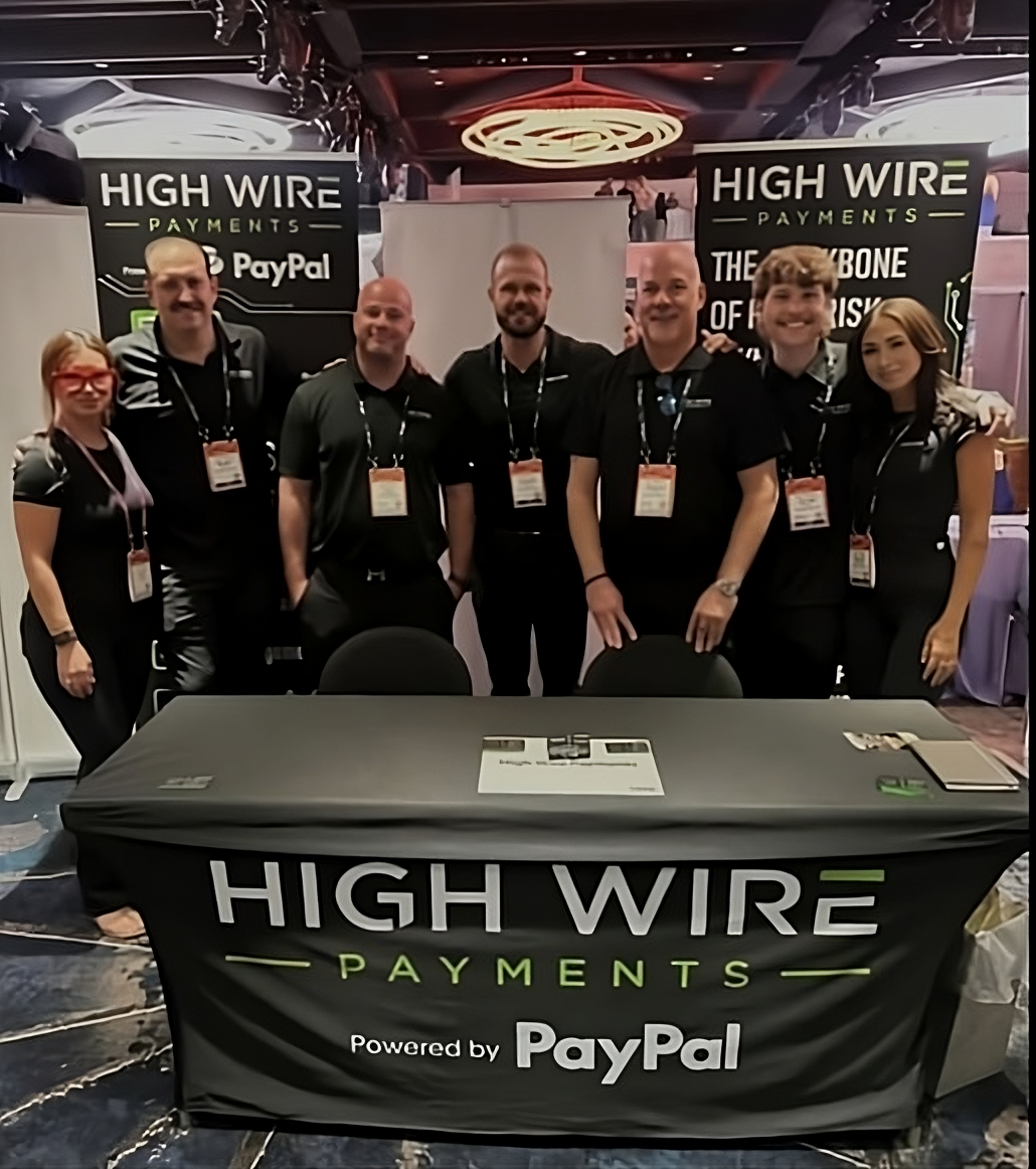 High Wire Payments team with PayPal’s Ashley Athmann at Affiliate Summit East